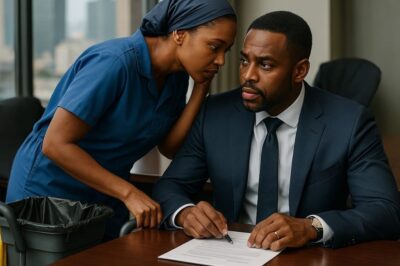 Poor Cleaning Lady Whispered To The Billionaire Don’t Sign This….And What He Did Surpris…